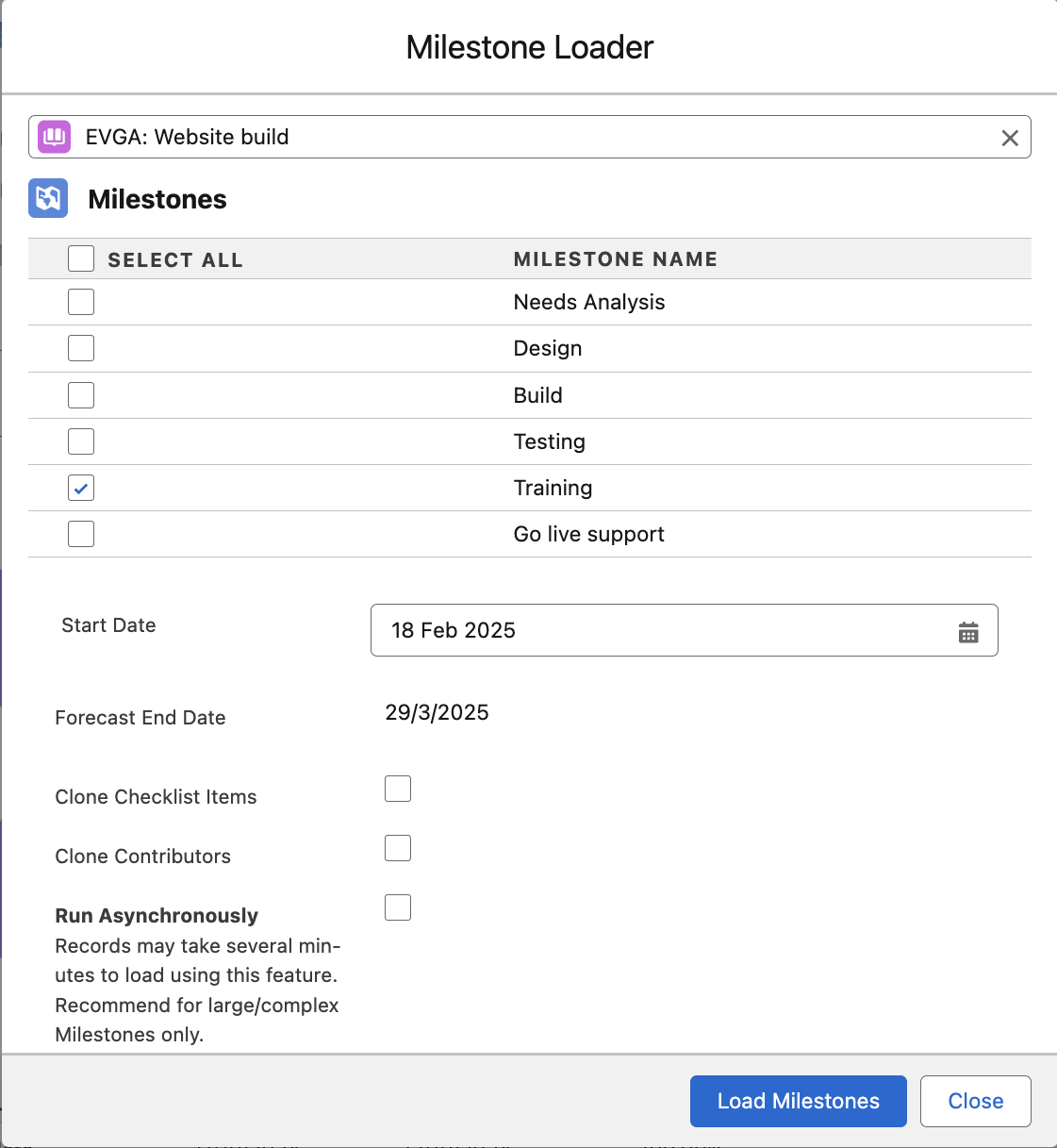 Can I clone multiple Milestones?