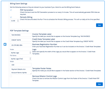 Setting Up Billing Management
